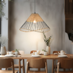 Elegant Pendent Light - GTMD-P227BK+NATURE